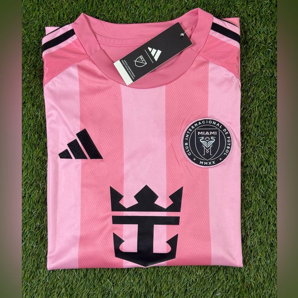 Adidas Inter Miami Lionel Messi #10 Pink Striped Jersey Adult 2025/26 Size XL